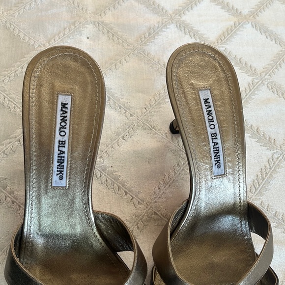 Manolo Blahnik metallic heels - Picture 5 of 6